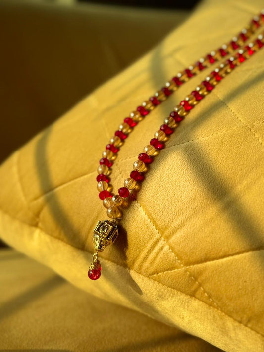 Signature Bridal Red Crystal Tasbeeh By Idara-e-islamiat