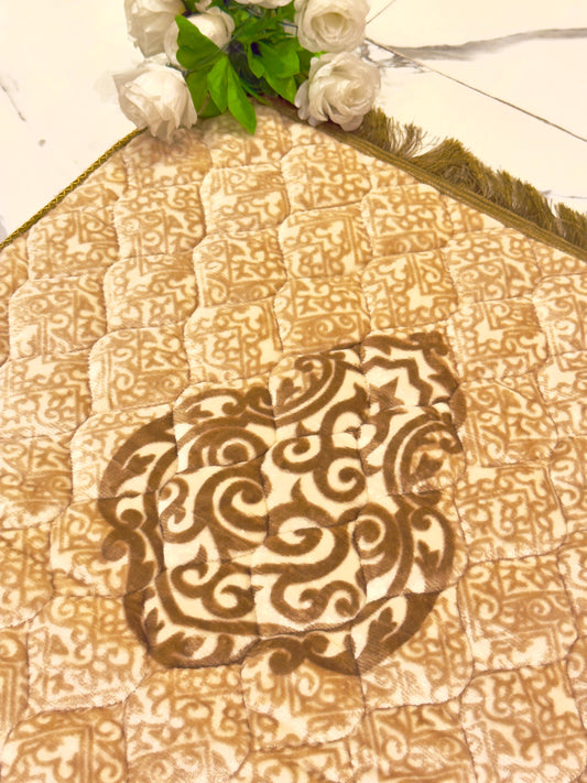 Sujud Stuffed Prayer Mate (Jaynamaz) - Skin Golden