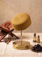 Ammer Kufi Cap - Golden Large Border