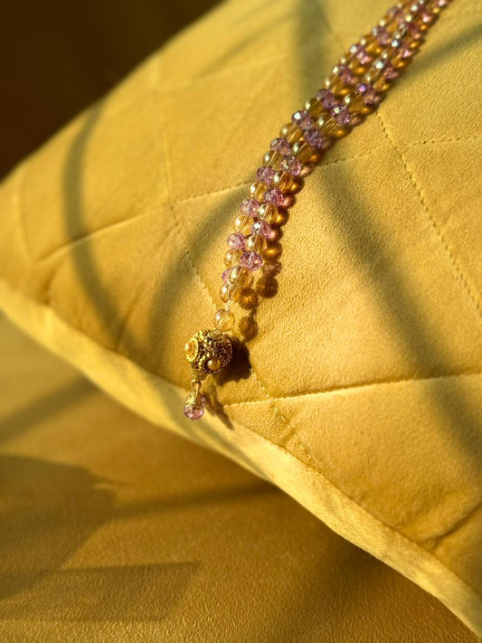 Majestic Purple Crystal 100 beads tasbeeh designed By idara-e-islamiat