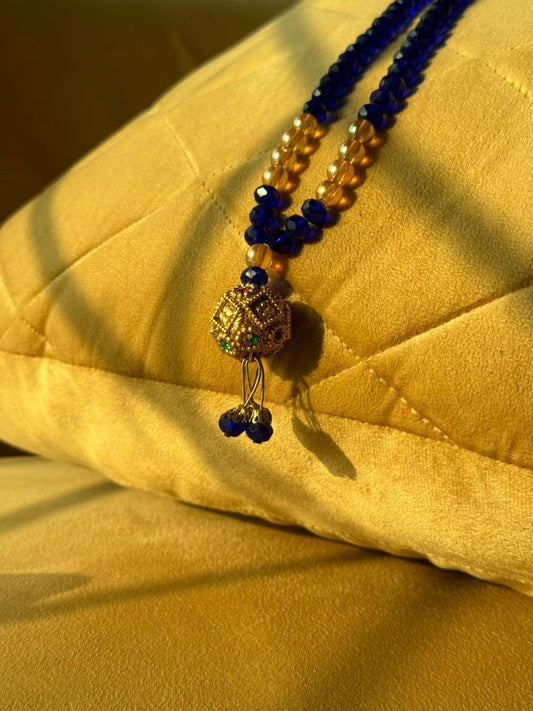 Signature Royal Blue crystal 100 Beads Tasbeeh By Idara-e-islamiat