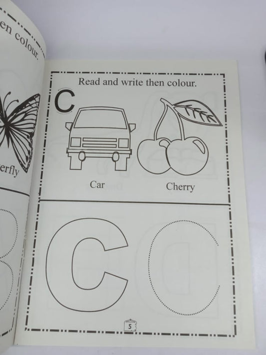 My English Reading Writing & Coloring Book(Serial 1)