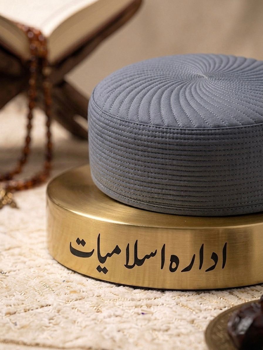 Ameer Kufi Caps Series - Small Border - Islamic Topi