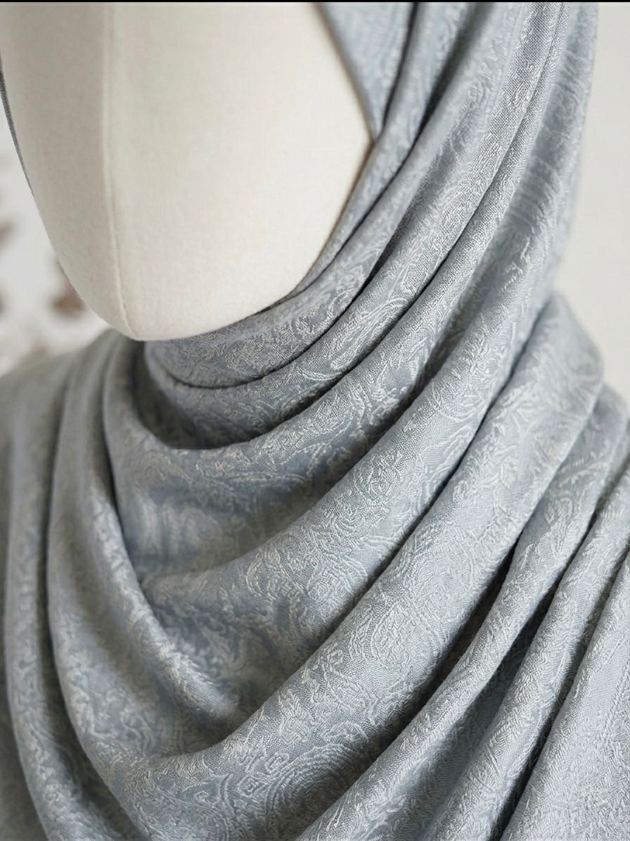 Fancy Self-Print Party Wear Scarf -  Islamic Hijab