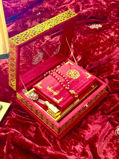 Signature Bridal Ziwaj Quran Box Luxury Set - Red