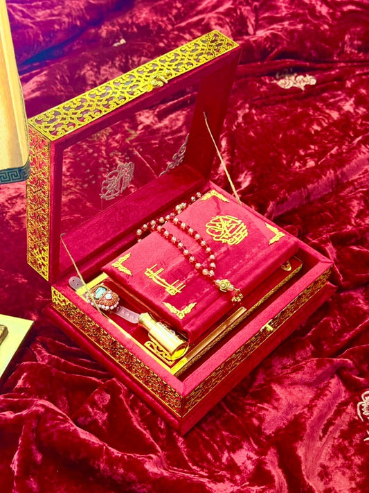 Signature Bridal Ziwaj Quran Box Luxury Set - Red