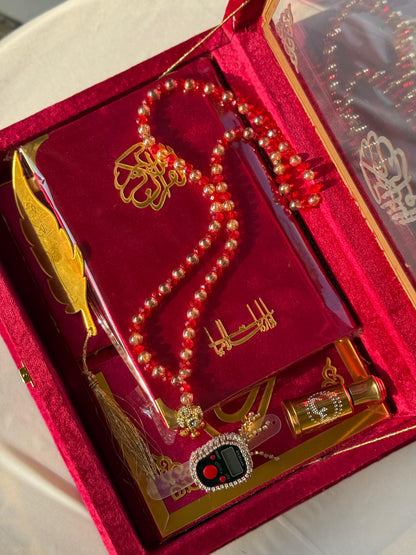 Bridal Red Ziwaj Quran Set  (with All Accesories)