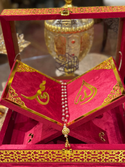 Signature Bridal Ziwaj Quran Box Luxury Set - Red