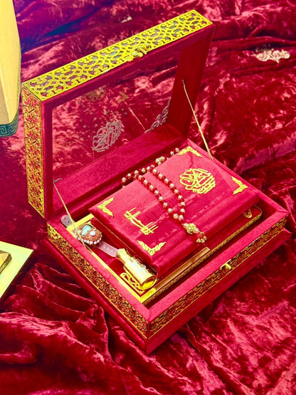 Signature Bridal Ziwaj Quran Box Luxury Set - Red