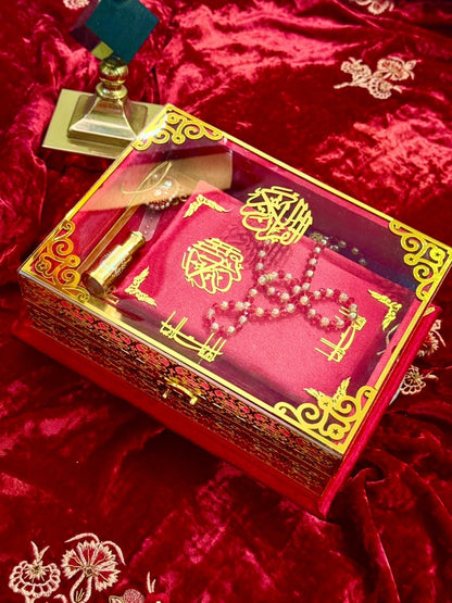 Signature Bridal Ziwaj Quran Box Luxury Set - Red