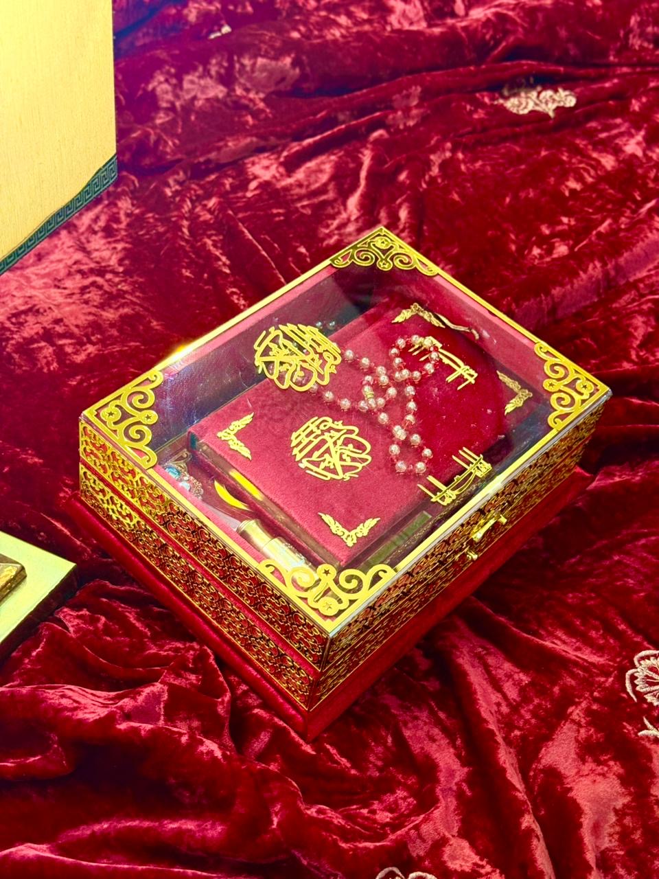 Signature Bridal Ziwaj Quran Box Luxury Set - Red
