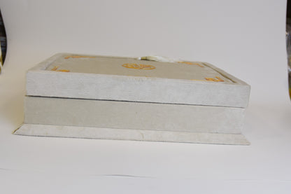Pearl White Tazkira Quran Set (Ittar  , Scarf Gold Plated Tasbeeh, Janamz)