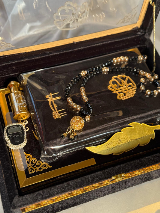 Black Ziwaj Transparent Quran Set