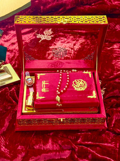 Signature Bridal Ziwaj Quran Box Luxury Set - Red
