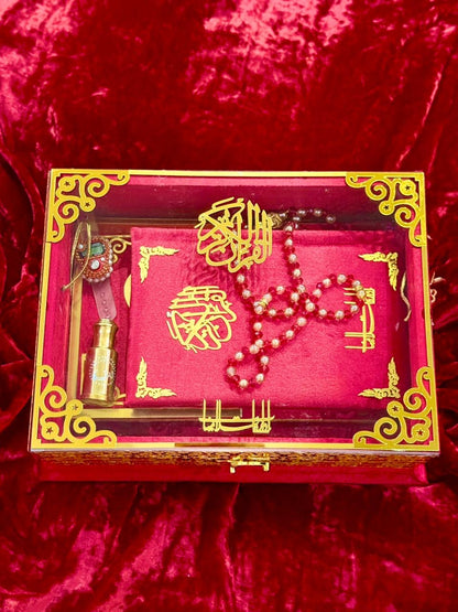 Signature Bridal Ziwaj Quran Box Luxury Set - Red