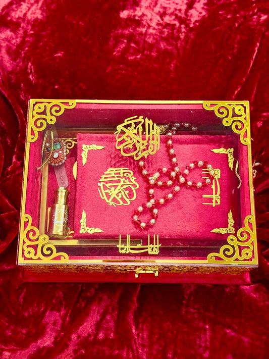 Signature Bridal Ziwaj Quran Box Luxury Set - Red