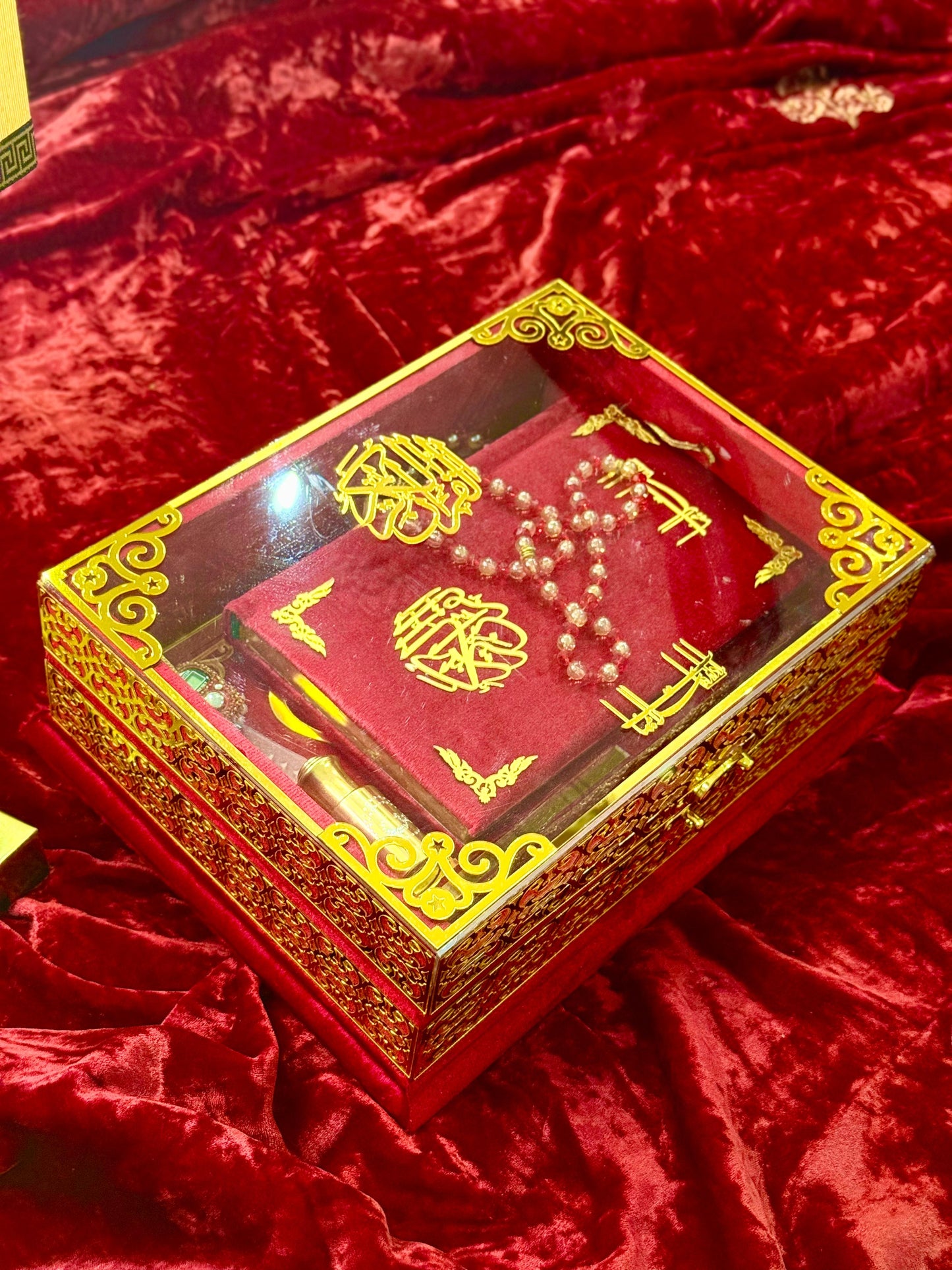 Signature Bridal Ziwaj Quran Box Luxury Set - Red