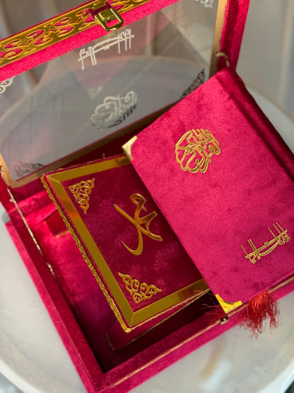 Bridal Red Ziwaj Quran Set  (with All Accesories)
