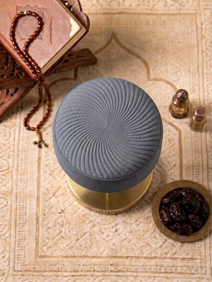 Ameer Kufi Cap -  Bluish  Grey  Large Border