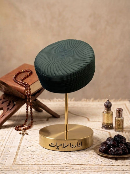 Ameer Kufi Cap - Green- Large Border