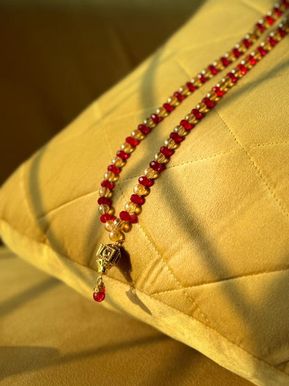 Signature Bridal Red Crystal Tasbeeh By Idara-e-islamiat 