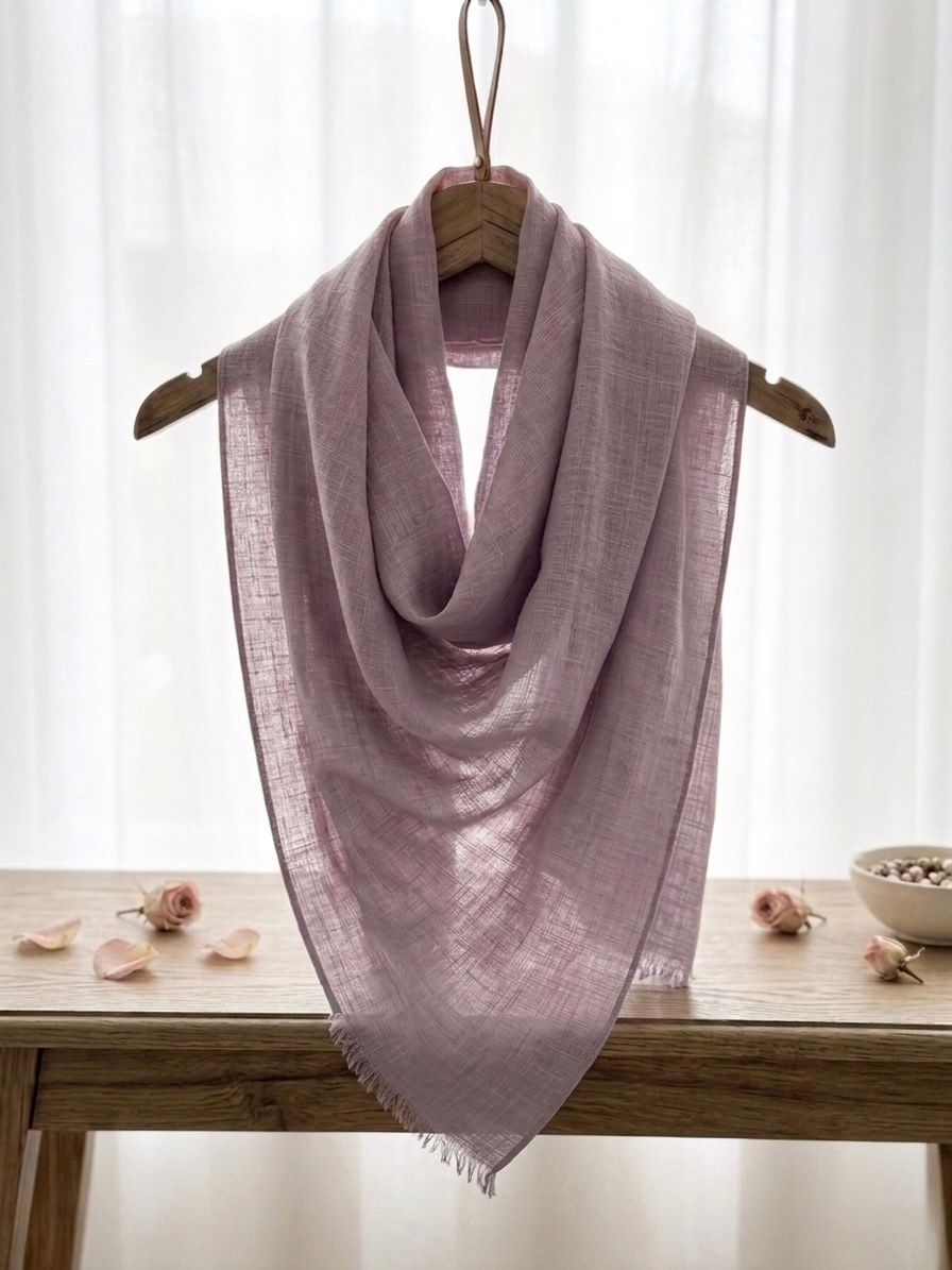 Turkish Lawn Scarf - Islamic Hijab | Light Purple