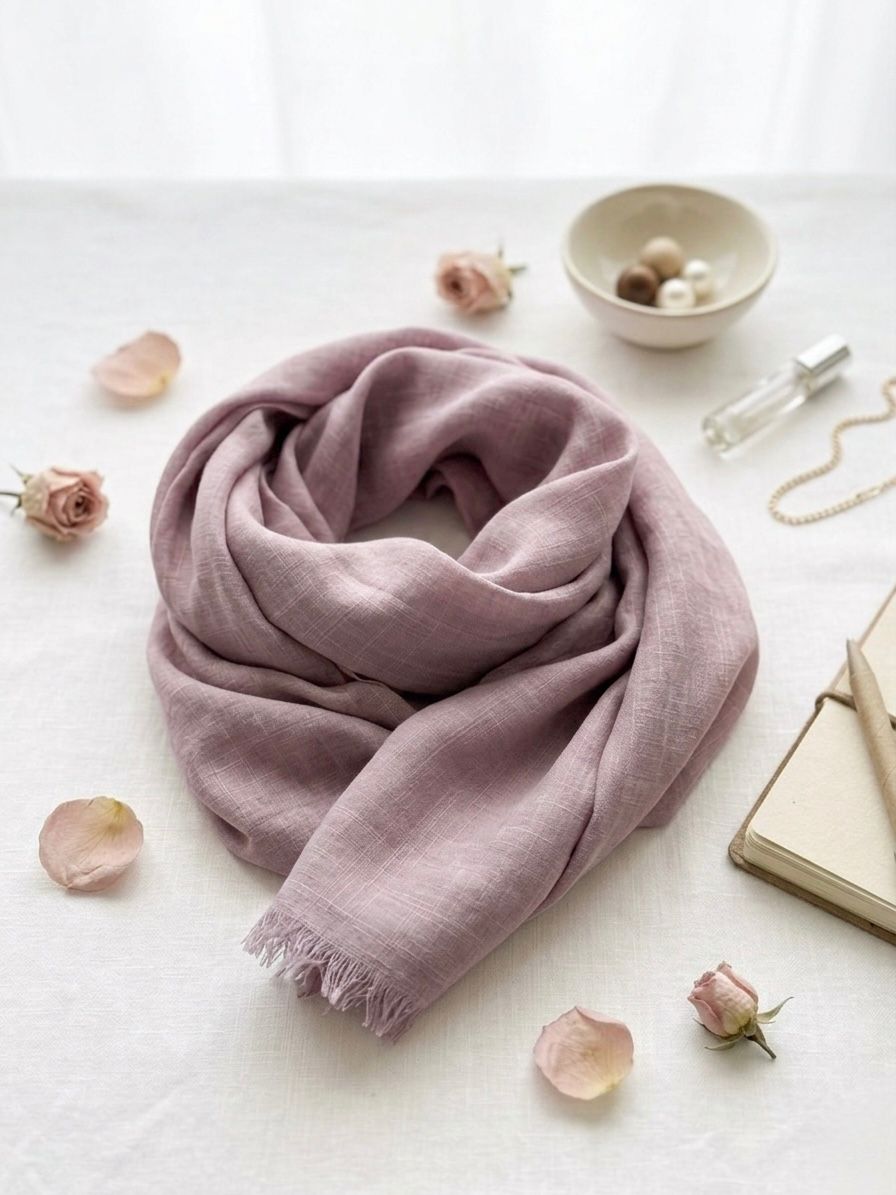 Turkish Lawn Scarf - Islamic Hijab | Light Purple