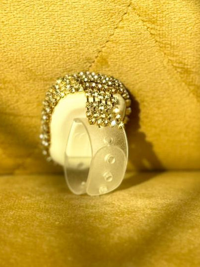 White Fancy tasbeeh Counter with handmade diamond cut gemstones by Idara-e-islamiat 