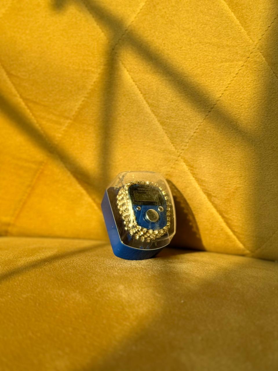 Enhance Your Religious Practice with Fancy Digital Counter Tasbeeh - Blue