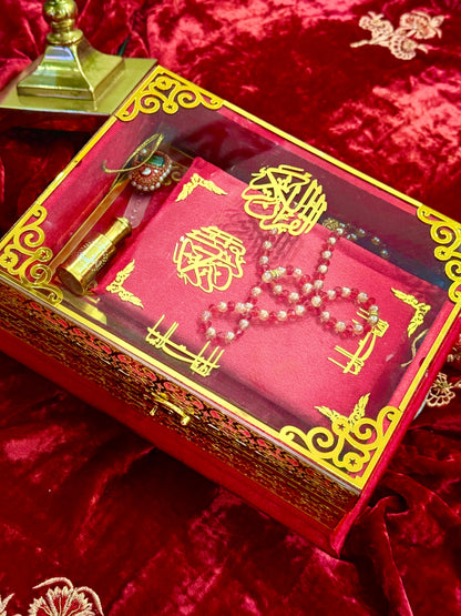 Signature Bridal Ziwaj Quran Box Luxury Set - Red