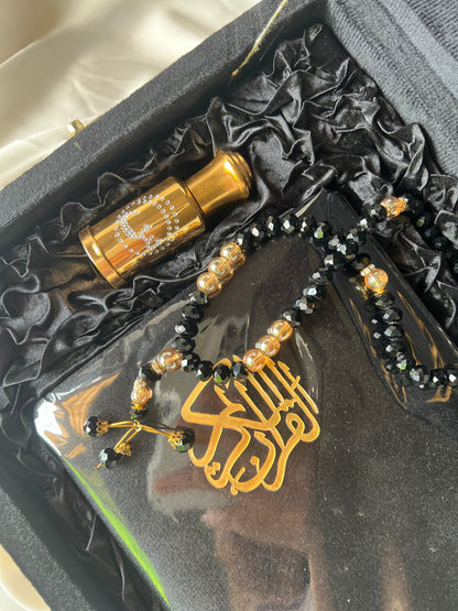 Black Velvet Quran Gift Set – Premium Islamic Gift