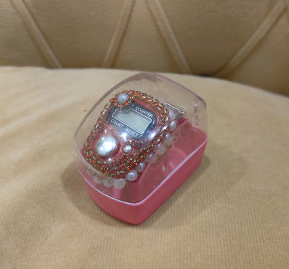 Fancy tasbeeh Counter with handmade diamond cut gemstones by Idara-e-islamiat 