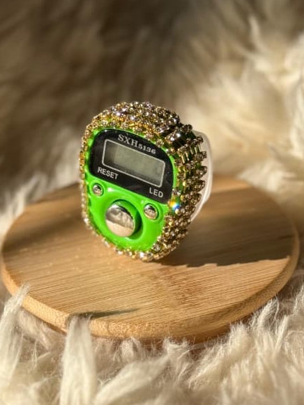 Enhance Your Religious Practice with Fancy Digital Counter Tasbeeh - Green