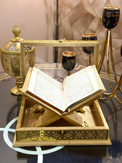 Signature Ziwaj Transparent Quran Gift Box Set - Golden
