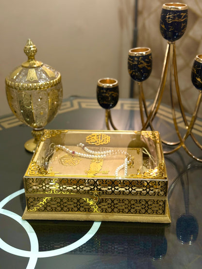 Signature Ziwaj Transparent Quran Gift Box Set - Golden