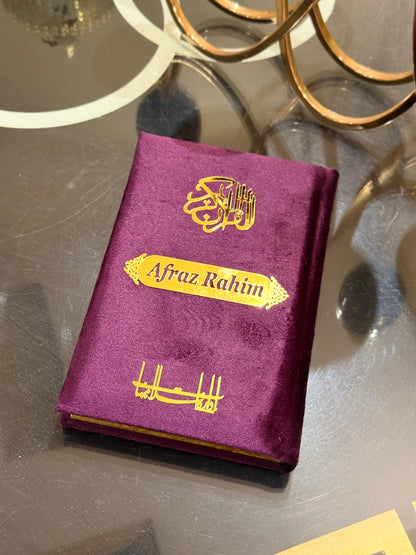 Signature Ziwaj Transparent Quran Box Set - Purple