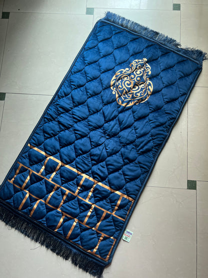 Blue Velvet Bridal Quran Set (Ittar , Tasbeeh , Rahal Box , Velvet Quran , Velvet prayer mat)