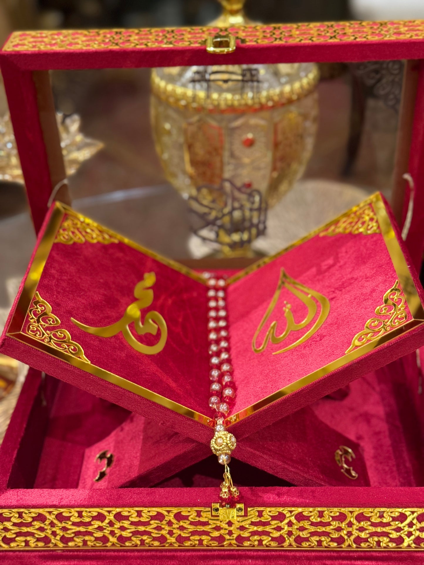 Bridal Red Ziwaj Quran Set  (with All Accesories)