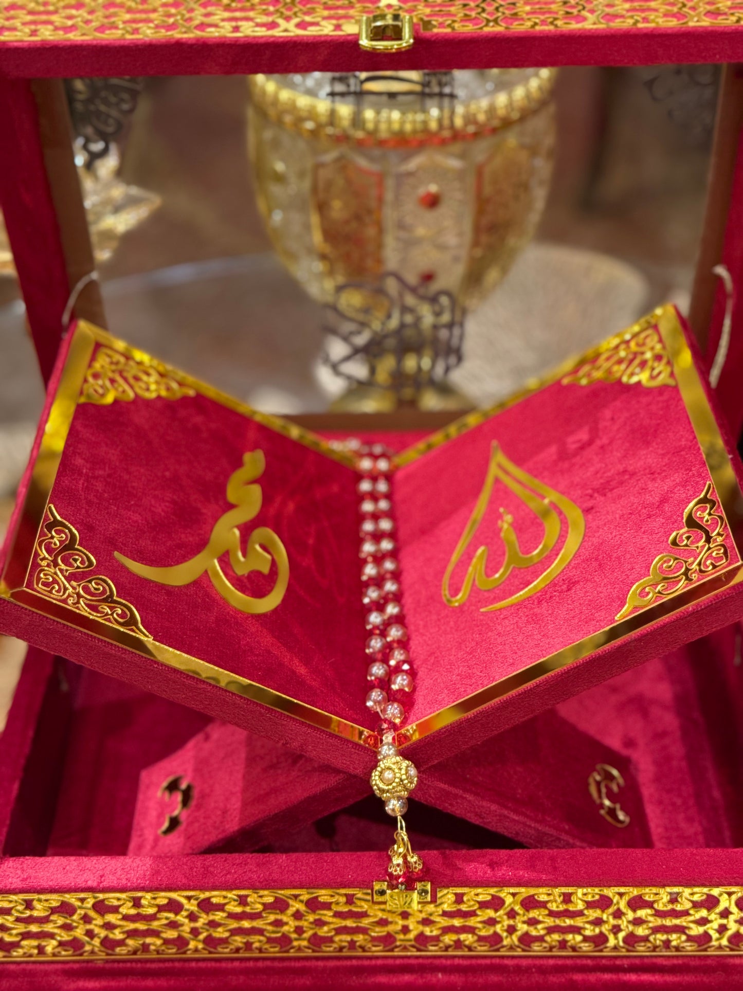 Bridal Red Ziwaj Quran Set  (with All Accesories)