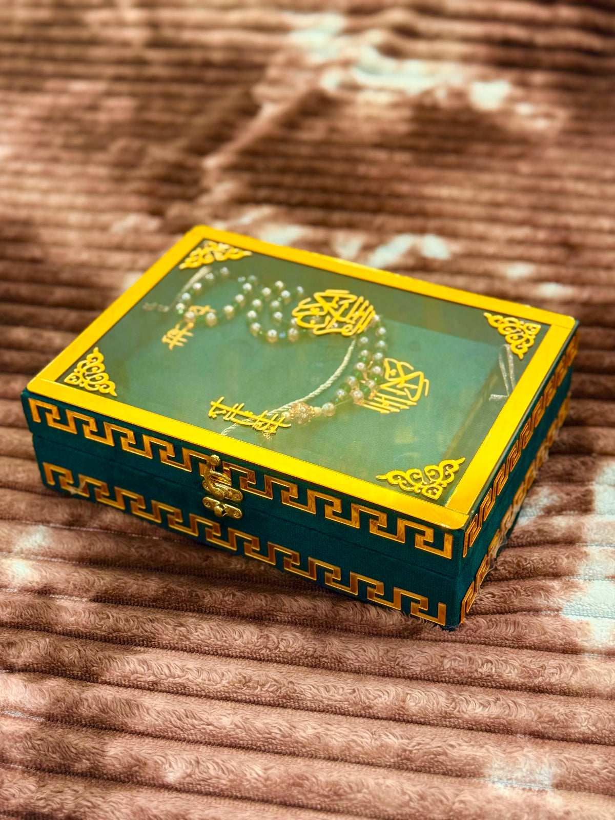Noor Quran Set with Box Green | Perfect Islamic Gift