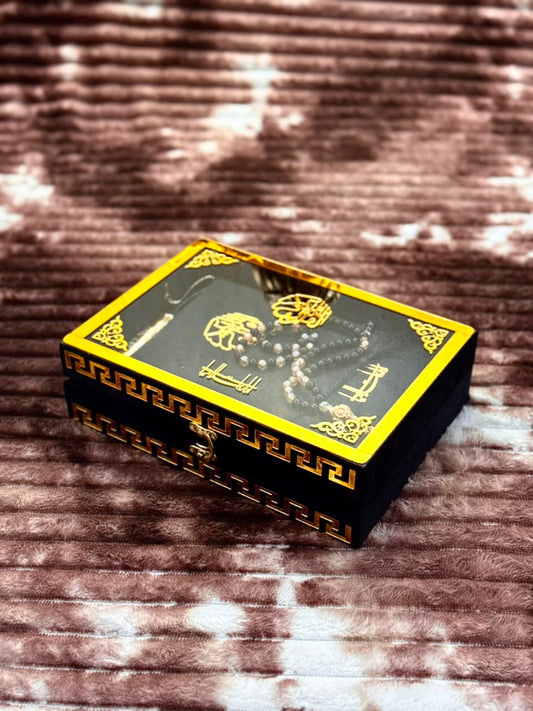 Noor Black Quran Set- نور کالا قرآن سیٹ| Bridal Wedding Islamic Gift