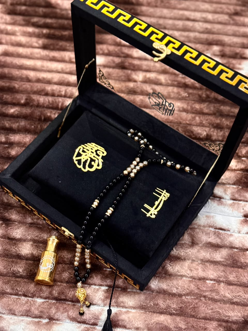 Noor Black Quran Set- نور کالا قرآن سیٹ| Bridal Wedding Islamic Gift
