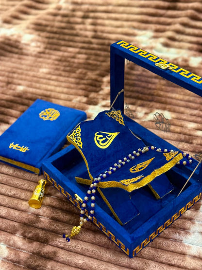 Noor Quran Set with Box Blue | Perfect Islamic Gift
