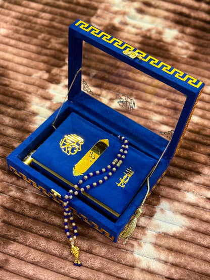 Noor Quran Set with Box Blue | Perfect Islamic Gift