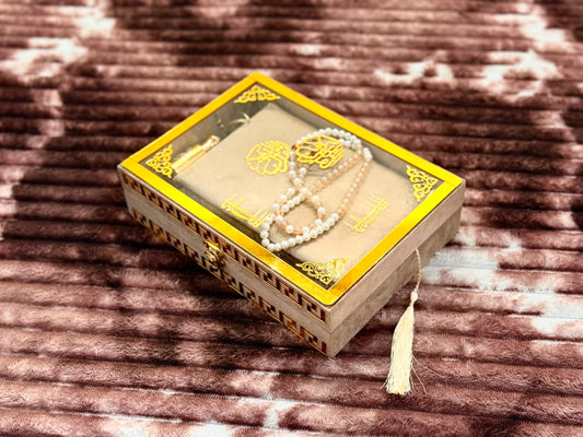 Noor Golden Quran Set- نور گولڈن قرآن سیٹ | Bridal Wedding Islamic Gift