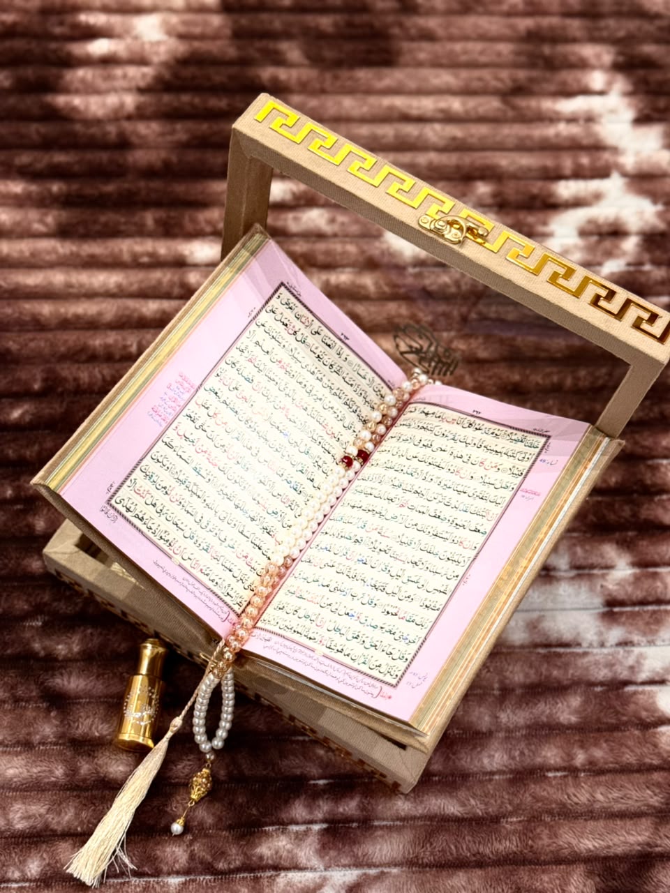 Noor Golden Quran Set- نور گولڈن قرآن سیٹ | Bridal Wedding Islamic Gift