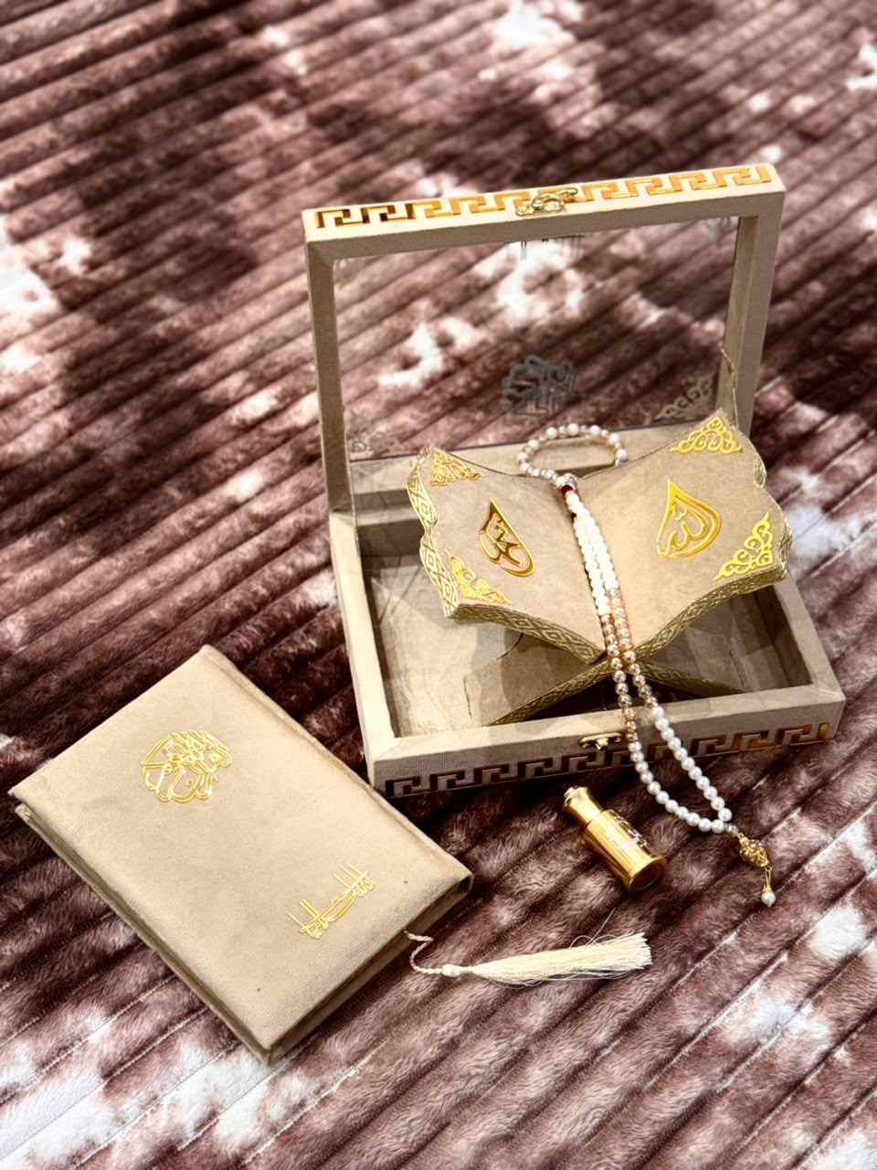 Noor Golden Quran Set- نور گولڈن قرآن سیٹ | Bridal Wedding Islamic Gift