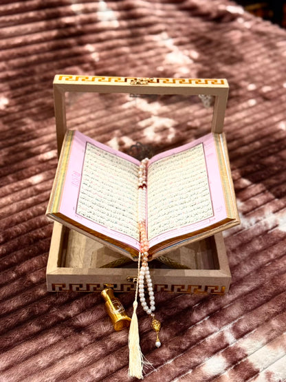 Noor Golden Quran Set- نور گولڈن قرآن سیٹ | Bridal Wedding Islamic Gift