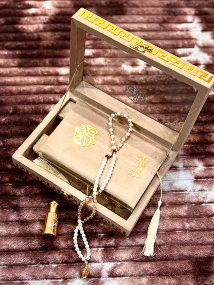 Noor Golden Quran Set- نور گولڈن قرآن سیٹ | Bridal Wedding Islamic Gift