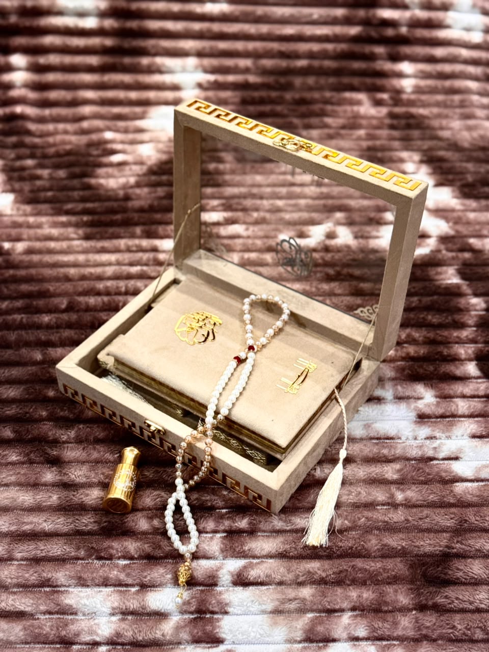 Noor Golden Quran Set- نور گولڈن قرآن سیٹ | Bridal Wedding Islamic Gift